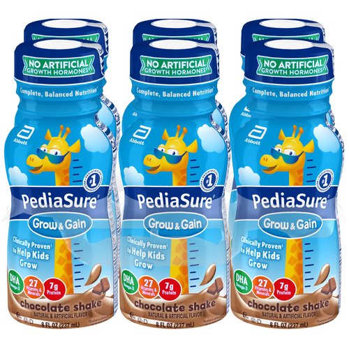 PediaSure Kids’ Nutritional Shake, Chocolate (Pack of 6)