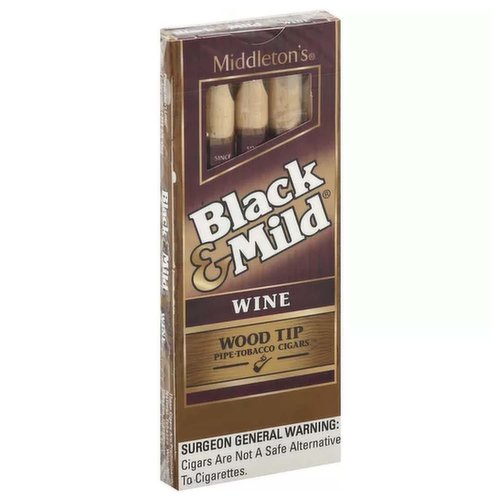 Black & Mild Wine Wood Tip 5Pk
