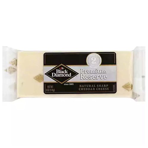 Black Diamond Premium Reserve Cheese, Natural Sharp Cheddar