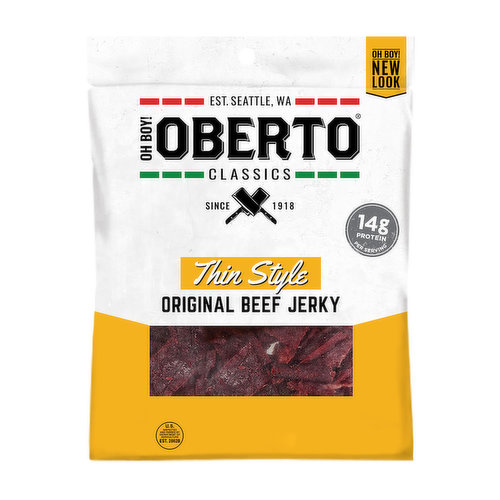 Oberto Thin Style Beef Jerky, Original