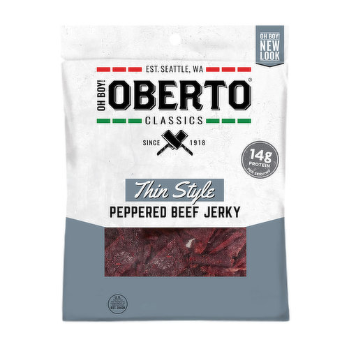 Oberto Thin Style Peppered Beef Jerky