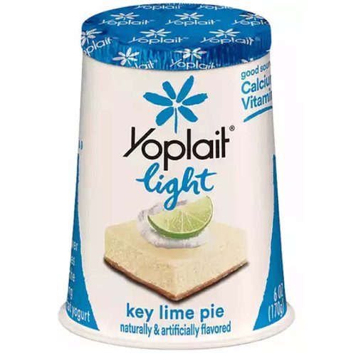 Yoplait Light Fat Free Yogurt, Key Lime Pie