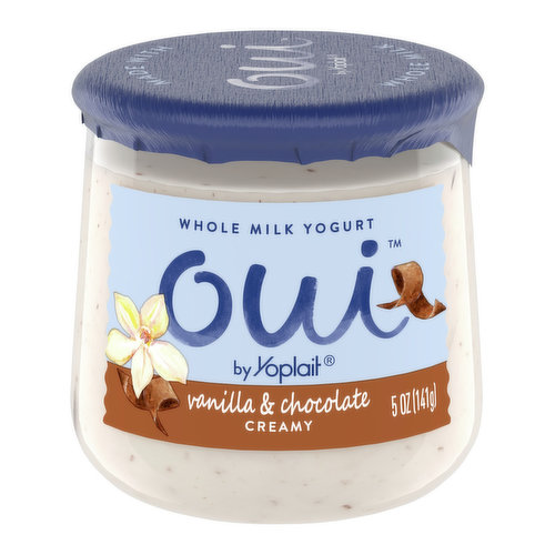 Yoplait Oui Creamy Vanilla & Chocolate Whole Milk Yogurt