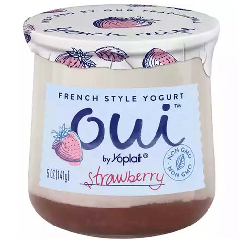 Yoplait Oui Yogurt, Strawberry