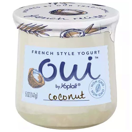 Yoplait Oui French Style Yogurt, Coconut