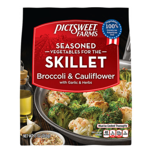 Pictsweet Skillet Broccoli & Cauliflower with Garlic and Herbs