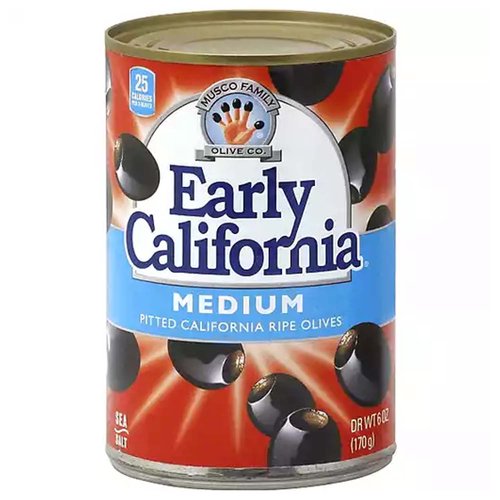 Early California Medium Pitted Olives