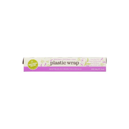 Natural Value Clear Plastic Wrap 