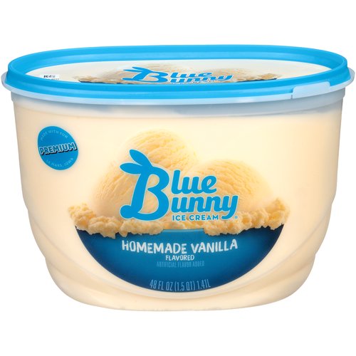 Blue Bunny Ice Cream, Homemade Vanilla 