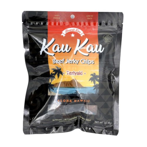 Kau Kau Beef Jerky Chips Teriyaki