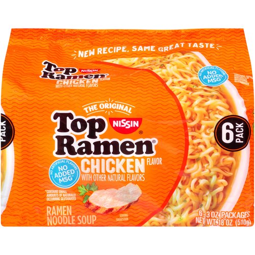 Nissin Top Chicken Ramen Noodle Soup 