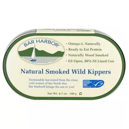 Bar Harbor Wild Kippers, Wild, Smoked