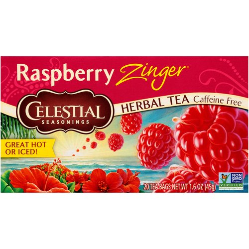 Celestial Seasonings Herbal Tea, Raspberry Zinger