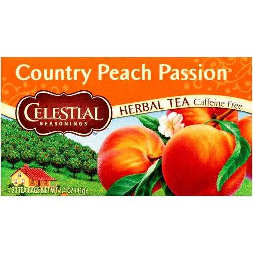Celestial Herbal Tea, Country Peach Passion 