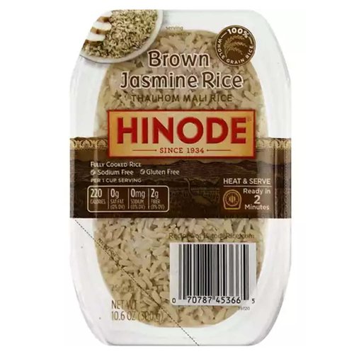 Hinode Fully Cooked Microwavable Brown Rice Tray