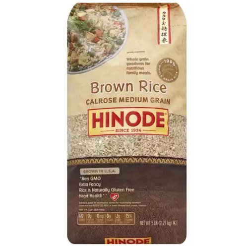 Hinode Calrose Brown Rice, Medium Grain