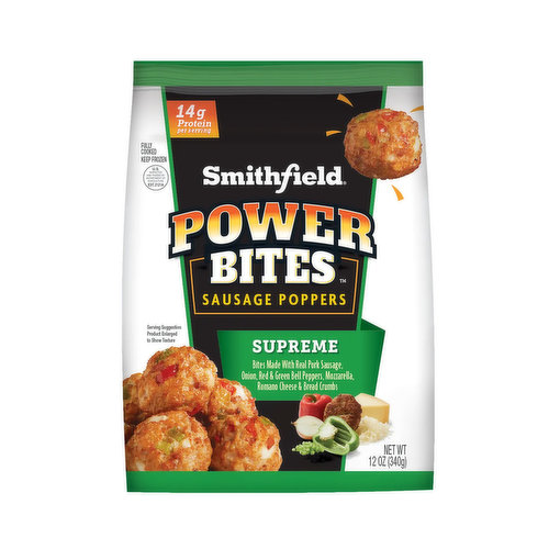 Smithfield Power Bites Sausage Poppers Homestyle
