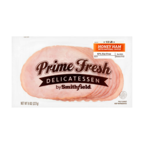 Smithfield Prime Fresh Delicatessen Honey Ham with Natural Juices