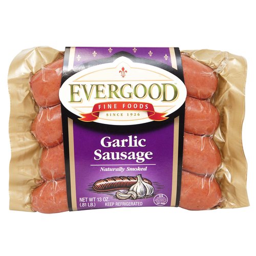 Evergood Naturally Smoked Garlic Sausage