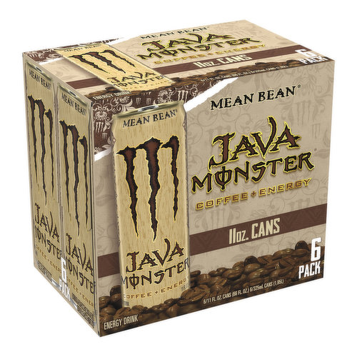 Monster Java Mean Bean, Coffee plus Energy (6-pack)