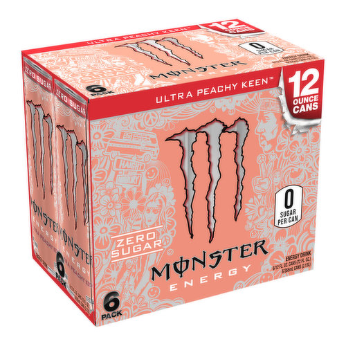 Monster Energy, Ultra Peachy Keen (6-pack)