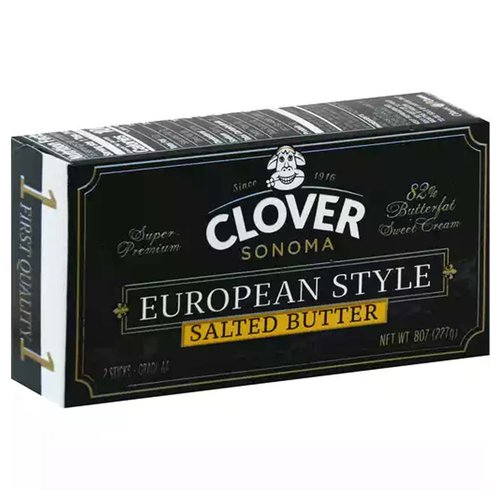 Clover European Style Butter, Salted