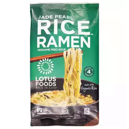 Lotus Foods Rice Ramen Jade Pearl with Miso Soup