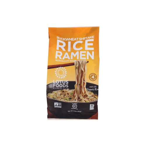 Lotus Foods Rice Ramen Buckwheat Mushrm