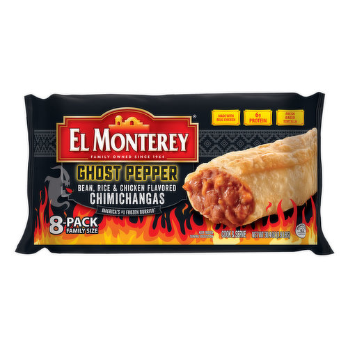 El Monterey Spicy Bean & Cheese Chimichangas