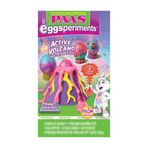 Easter Paas Active Volcano Egg Dying Kit