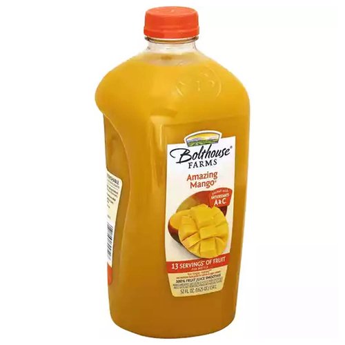 Bolthouse Farms 100% Fruit Juice Smoothie, Amazing Mango