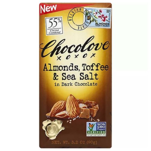 Chocolove Almonds, Toffee & Sea Salt