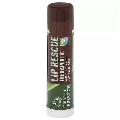 Desert Essence Lip Rescue Therapeutic With Tea Tree Oil