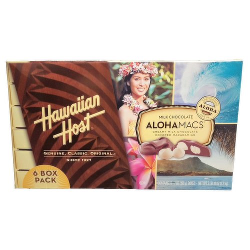 Alohamacs Milk Chocolate Macadamia Nuts, Handy Pack