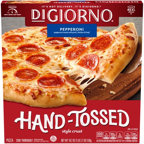 Digiorno Hand-Tossed Style Crust Pizza, Pepperoni, Frozen 