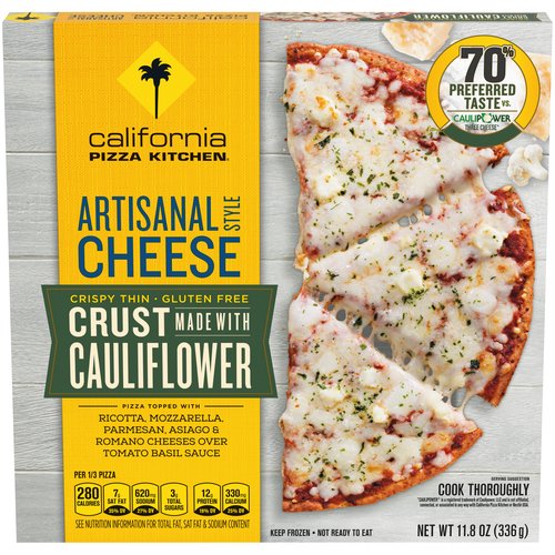 California Pizza Kitchen Cheese Pizza, Cauliflower Crust