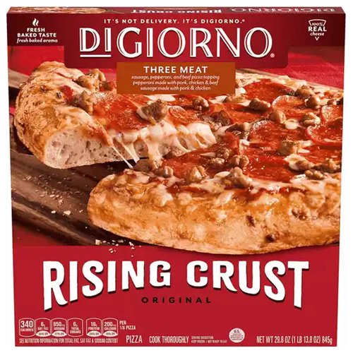 Digiorno Original Rising Crust Three Meat Frozen Pizza