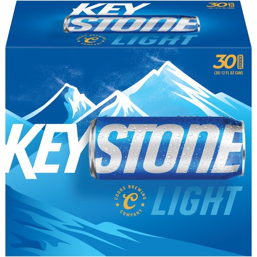 Keystone Light Beer, Cans (Pack of 30)