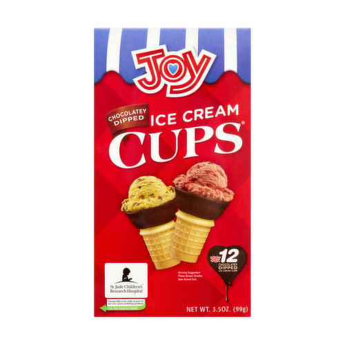 Joy Chocolatey Dipped Ice Cream Cups