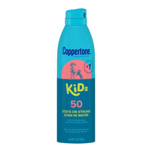 Coppertone Kids Broad Spectrum Sunscreen Spray, SPF 50