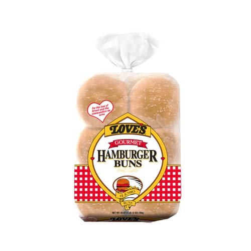 Love's Gourmet Hamburger Buns 12-pack