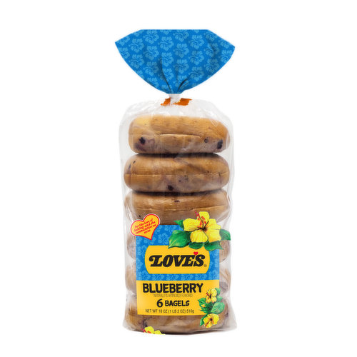 Love's Blueberry Bagels (6-pack)