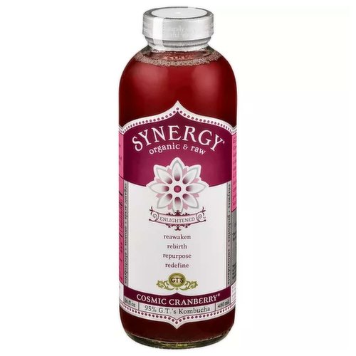 GT's Organic Synergy Kombucha, Cranberry