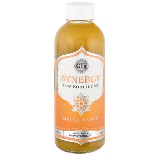 GT's Organic Synergy Raw Kombucha, Mystic Mango