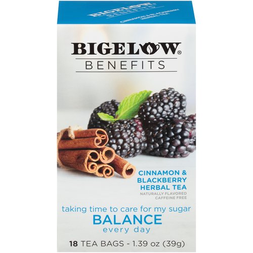 Bigelow Benefits Herbal Tea, Cinnamon & Blackberry 