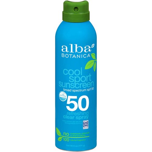 Alba Botanica Sunscreen Spray, Cool Sport, SPF 50