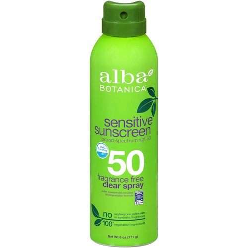 Alba Botanica Sunscreen Sensitive Spray, SPF 50