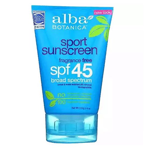 Alba Botanica Sunscreen Lotion, Sport Protection, SPF 45