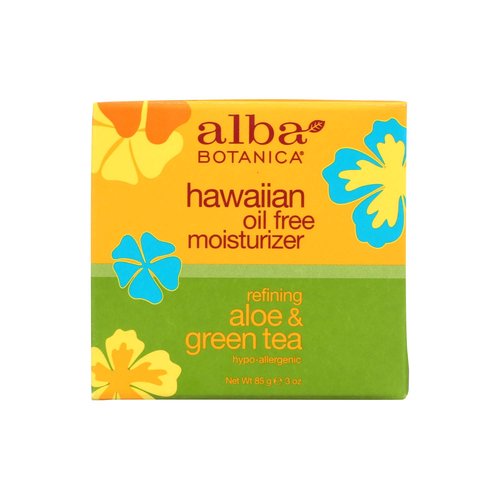 Alba Botanica Natural Hawaiian Moisturizer, Oil-Free Refining Aloe & Green Tea