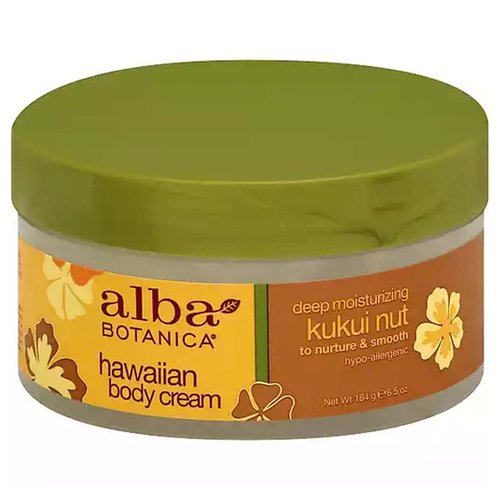 Alba Botanica Hawaiian Body Cream, Kukui Nut